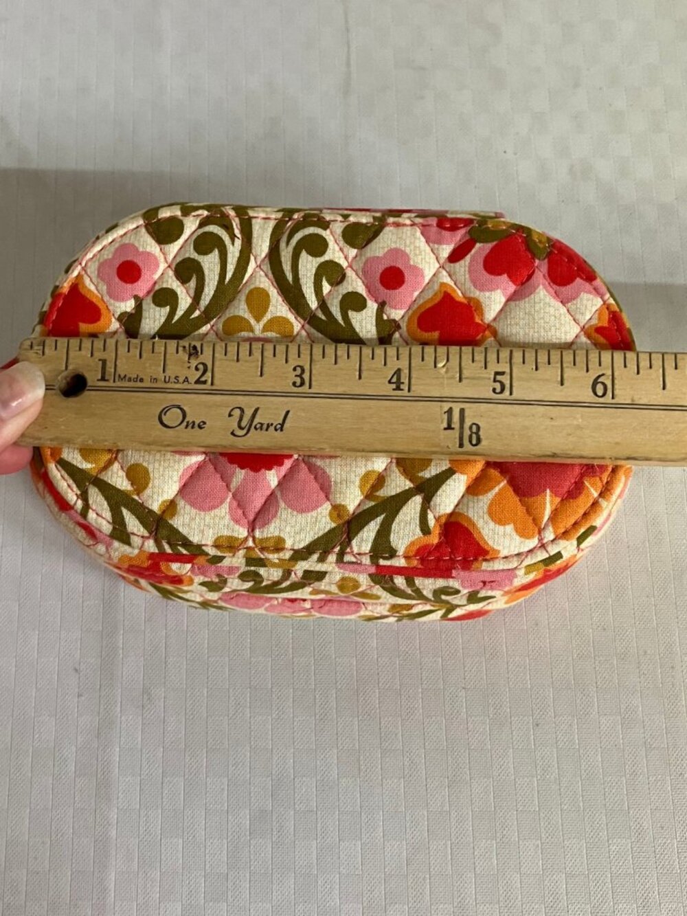 Vera Bradley Jewelry Travel Case Organizer Women's Multicolor Floral Quilted Zip - Picture 8 of 9
